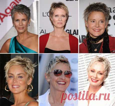 Короткие стрижки без укладки для женщин после 50 лет фото | Женский сайт "Femme Today"