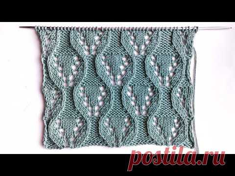 Узор спицами Ажурные шестигранники