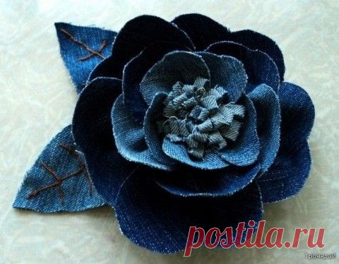 Джинсовая роза. Мастер-класс