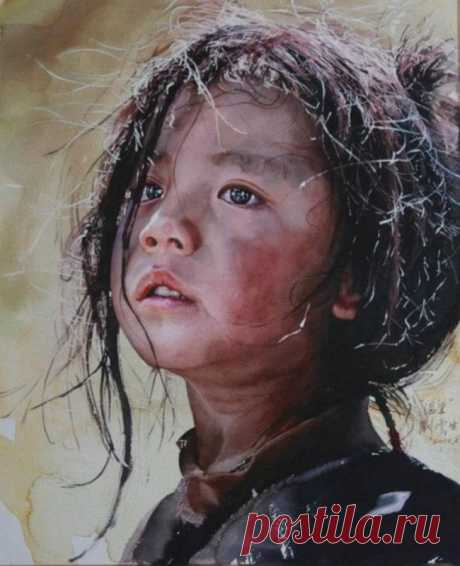 Реалистичные акварели китайского художника Лю Йуншеня (Liu Yunsheng)