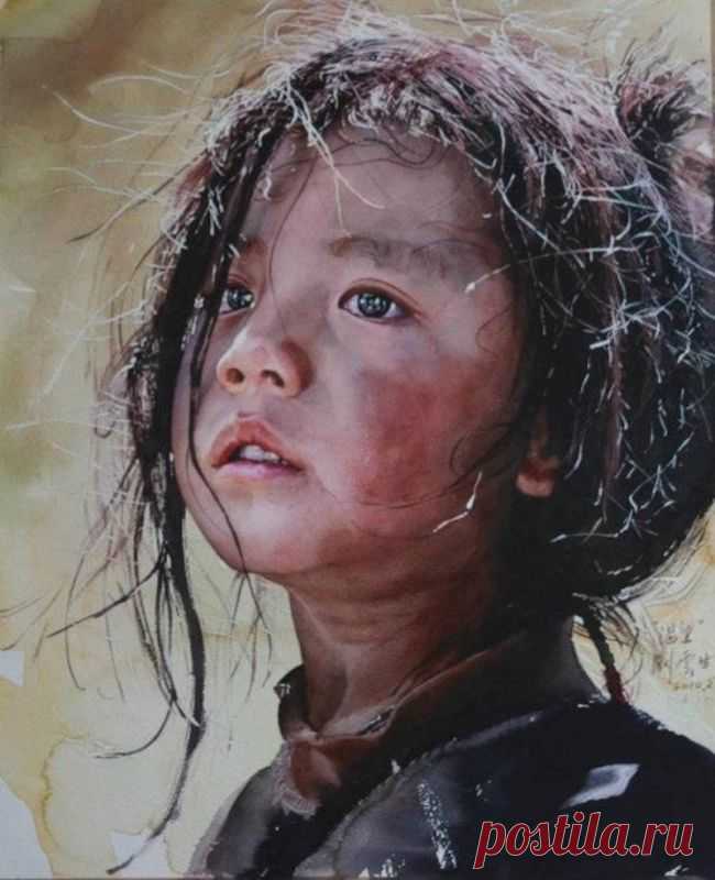 Реалистичные акварели китайского художника Лю Йуншеня (Liu Yunsheng)