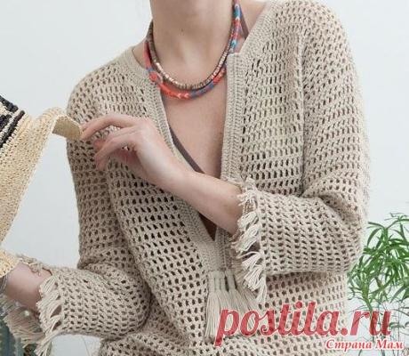 Туника крючком - Вяжем вместе он-лайн - Страна Мам