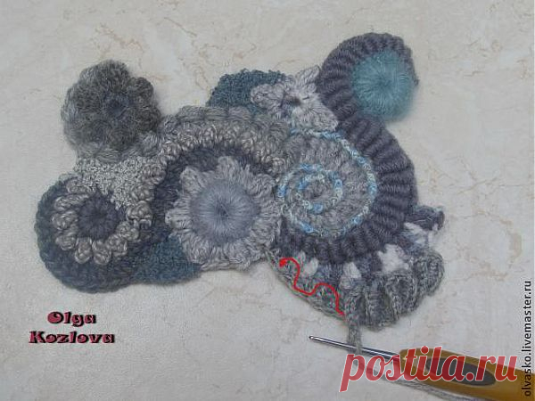 МК по фриформу для начинающих "Вяжем скрамбль" (2 вариант) - Ярмарка Мастеров - ручная работа, handmade