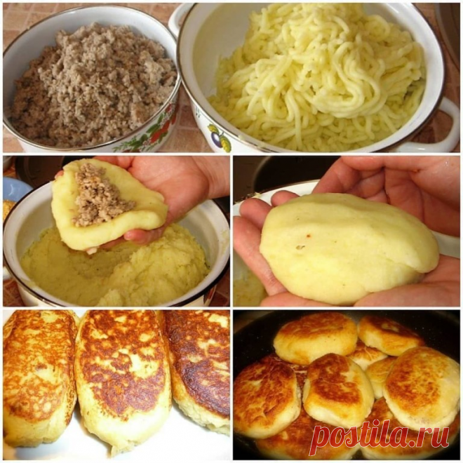 Очень уж аппетитно выглядит Картофельные зразы

Ингредиенты:
10 картофелин;
2 ст. л. муки или панировочных сухарей;
1 репчатый лук;
2 куриных яйца;
4 ст. л. сливочного масла.
Для фарша:
200 гр. свежих грибов;
1 репчатый лук;
молотый черный перец и соль — на вкус.
Рецепт приготовления:
Почистите и сварите до готовности в подсоленной воде картофель. После слейте воду.
Картофель, пока он горячий, разомните в пюре без комочков.
В немного охлажденное картофельное пюре разбейте ...