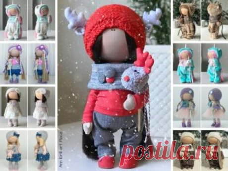 Marry Christmas Doll, New Year Doll, Winter Decor Doll, Fabric Rag Doll, Nursery Decor Doll, Tilda Cloth Doll, Red Art Soft Doll by Yulia K Hello, dear visitors!  This is handmade textile doll created by Master Yulia K. (Sochi, Russia). All dolls stated on the photo are mady by artist Yulia K. You can find them in our shop searching by artist name: https://www.etsy.com/shop/AnnKirillartPlace?ref=hdr&search_query=yulia+k