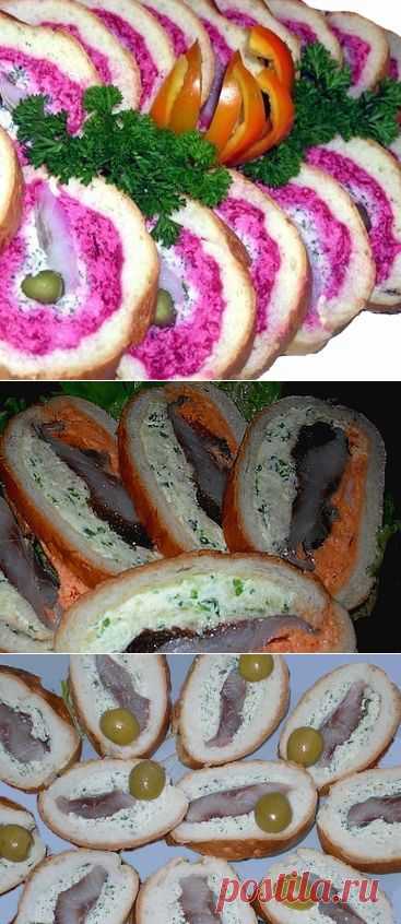 Хозяюшка. Кушать подано! - Бутерброды с сельдью