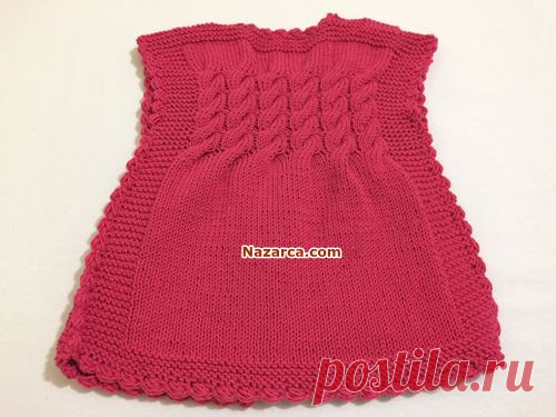 ТУРЕЦКИЙ RED РЕБЕНОК VEST скручены вязальной ПОДГОТОВКА VİDEOLU | Я Nazarca.co