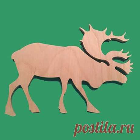 деревянная фигурка ЛОСЬ для росписи и прикольных подарков