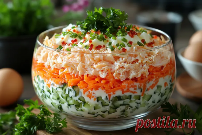 Мой салат по быстрому, на каждый день! Вы полюбите его, он вкусный! | РЕЦЕПТЫ ОТ МАМУЛИ | Дзен(***)