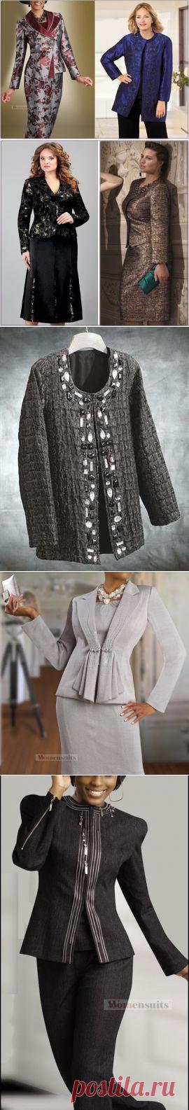 Нарядные платья и костюмы для полных женщин