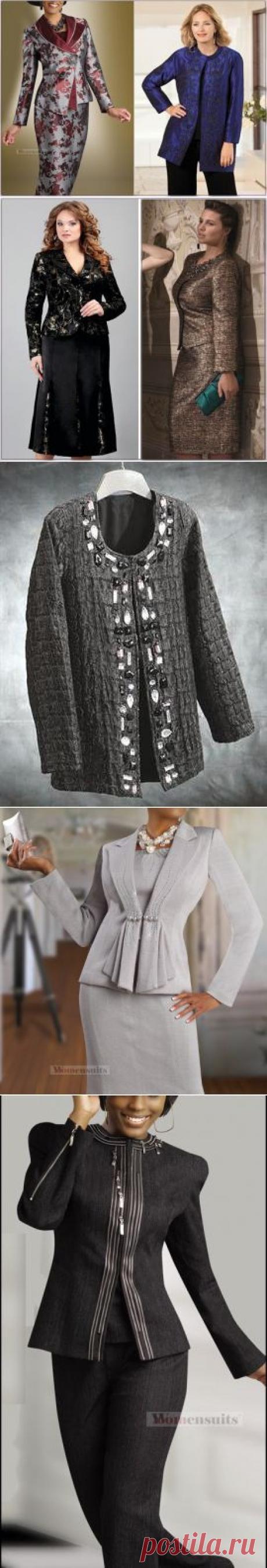 Нарядные платья и костюмы для полных женщин