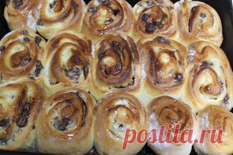 Булочки с кремом Патисьер, шоколадом и лимонной глазурью &amp;#8212; Кладовочка