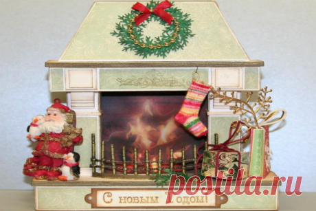 Камин из картона. Как сделать новогодний камин своими руками? — Строим сами