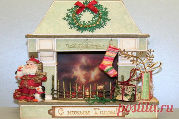Камин из картона. Как сделать новогодний камин своими руками? — Строим сами
