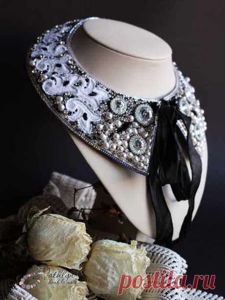 (87) Вышитый бисером воротничок-колье &quot;Версаль&quot;. Handmade. | Beaded collars