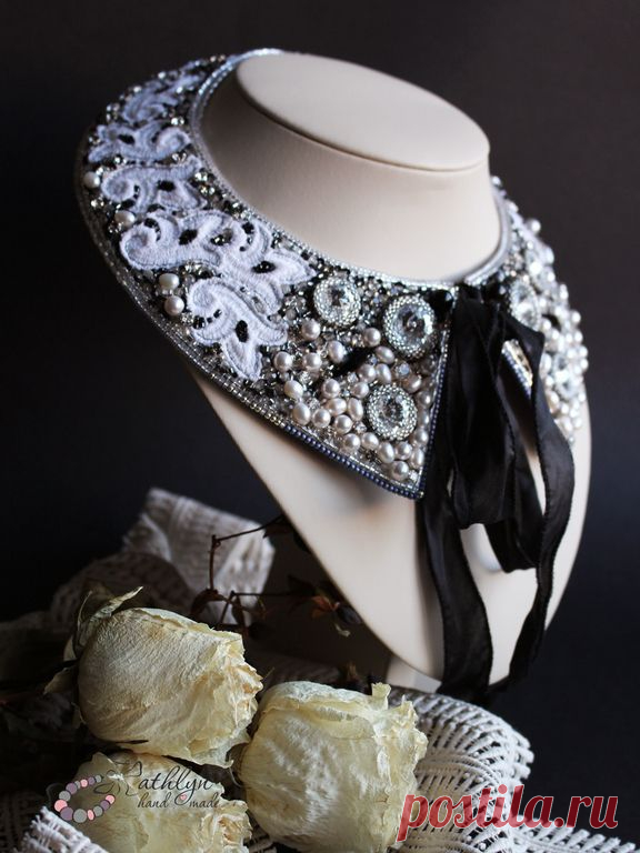 (87) Вышитый бисером воротничок-колье "Версаль". Handmade. | Beaded collars