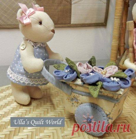 Мягкие игрушки своими руками. Мышка с тележкой / Мягкие игрушки, тильда своими руками. Выкройки, мастер классы, фото / Ёжка - стихи, загадки, творчество и уроки рисования для детей