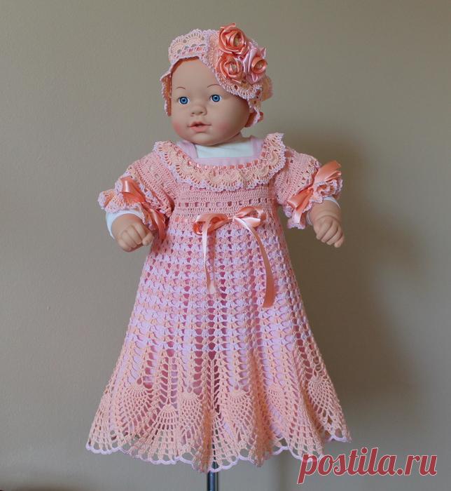 Персиково розовый наряд. Для девочки