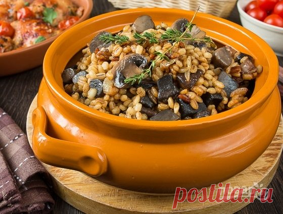 Перловая каша с грибами - пошаговый рецепт с фото на Повар.ру