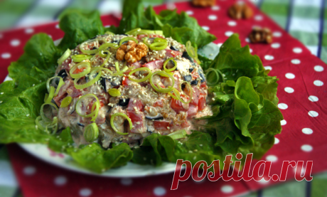 Обалденный салат "Лора" с баклажанами. Очень вкусный, простой и быстрый! Объедение!