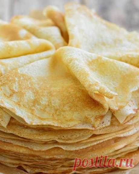 Блины на воде — 5 рецептов приготовления вкусных блинчиков — Готовим дома