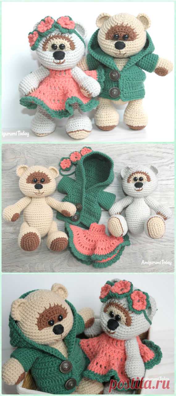 Amigurumi Crochet Teddy Bear Toys Free Patterns