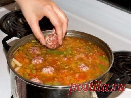 Вкусный и наваристый суп с фрикадельками - Супер шеф