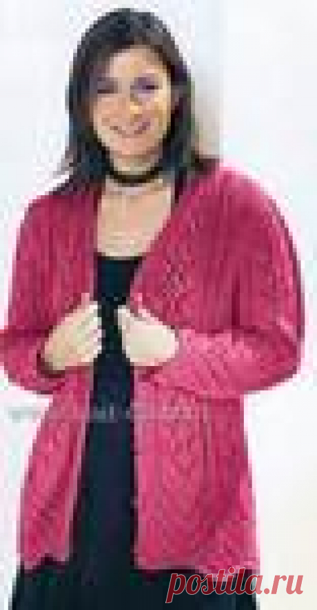 МОДА SIZE PLUS Вязание ажурной кофты для полных женщин спицами