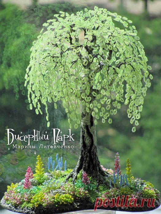 МК "АЛЬПИЙСКИЙ ЛУЖОК под березкой" Автор Марина Литовченко