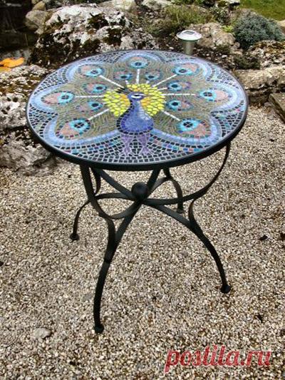 Столешница с мозаикой для столика на даче — 6 соток