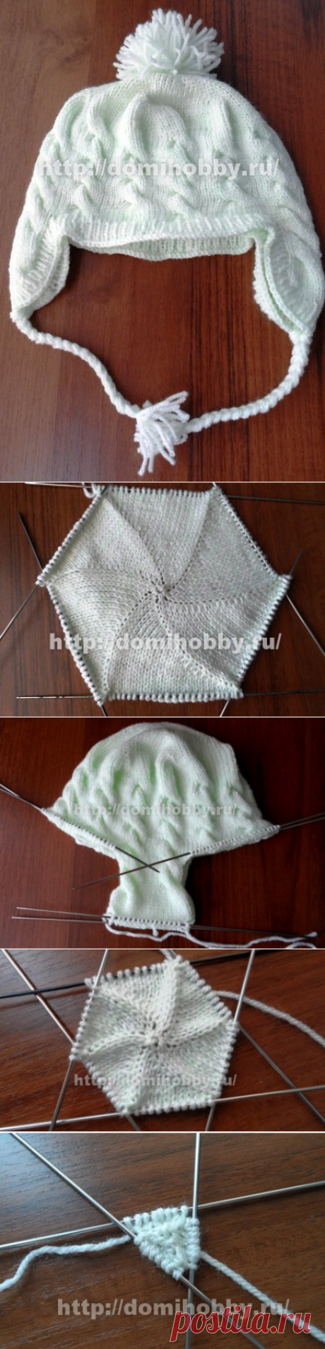 Вязание детской шапочки спицами