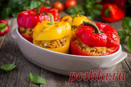Фаршированные перцы без мяса