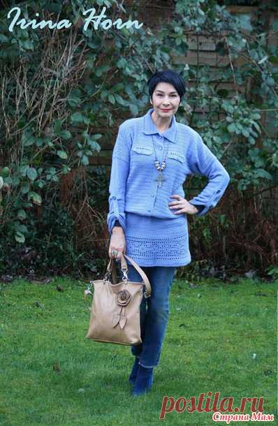 . Платье -рубашка крючком, завершение 2014 года. - Все в ажуре... (вязание крючком) - Страна Мам