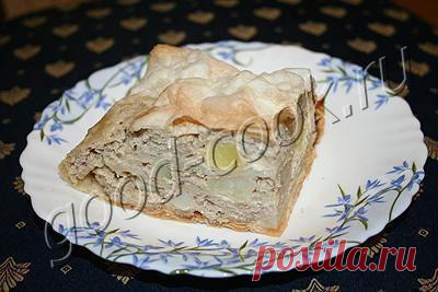 пирог из лаваша с фаршем и картофелем, рецепт приготовления