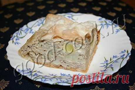 пирог из лаваша с фаршем и картофелем, рецепт приготовления