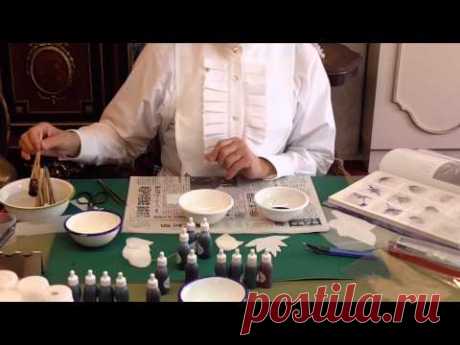 Somebana - silk flowers: how to dye, cut and frill.