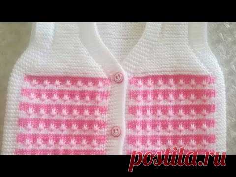 New knitting pattern for two colour cardigan/sweater design.......#13