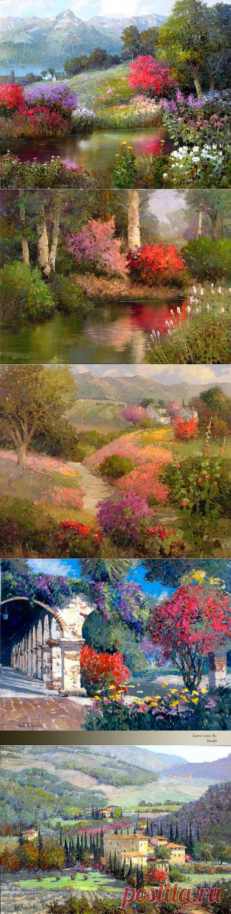 Художник-импрессионист Kent R. Wallis.