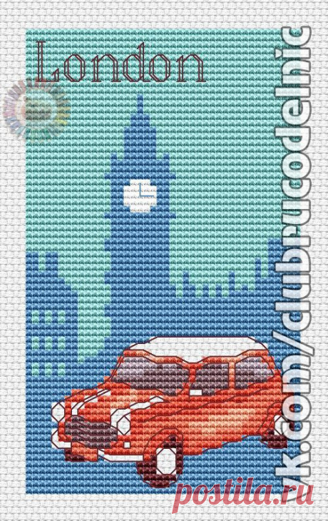 #Города
#Транспорт
#вышивка #схемы #рукоделие #handmade #хомячки #clubrucodelnic #Лондон