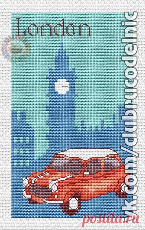 #Города
#Транспорт
#вышивка #схемы #рукоделие #handmade #хомячки #clubrucodelnic #Лондон