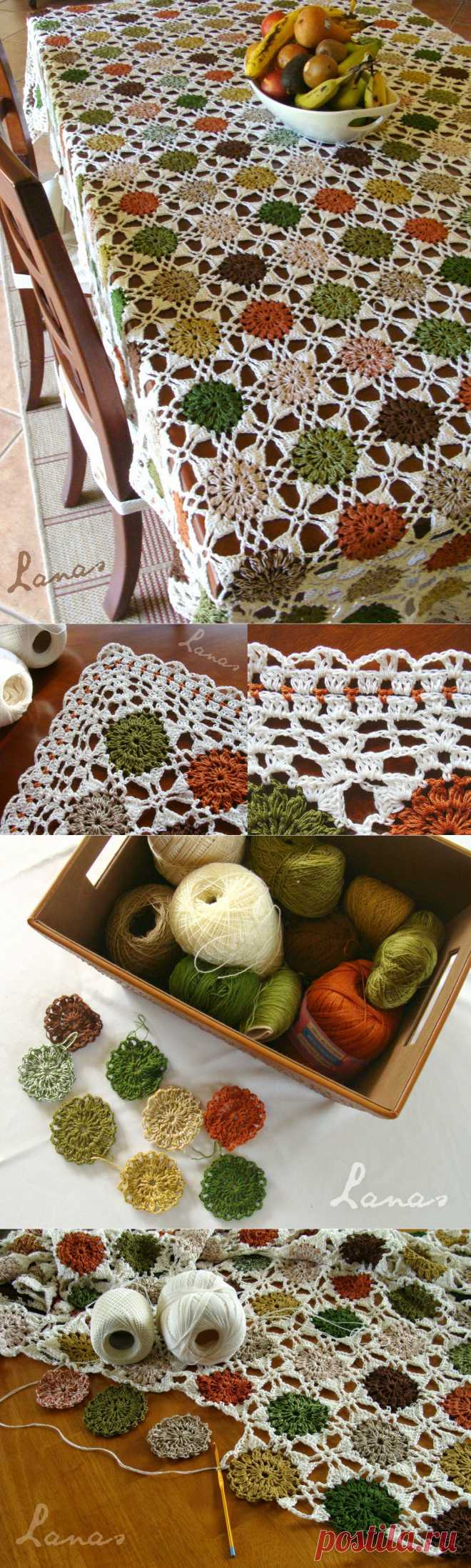 Lanas de Ana: Motif Tablecloth