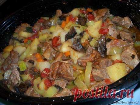 Как приготовить вкусное жаркое в мультиварке.