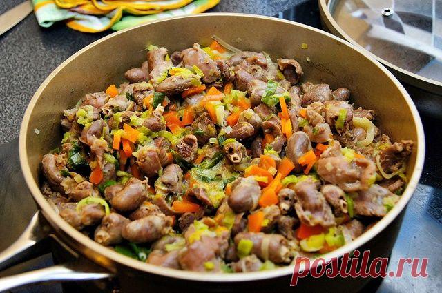 Куриные внутренности с тушеной капустой. Афтар: Кузьма » Авторские рецепты на Топтухе