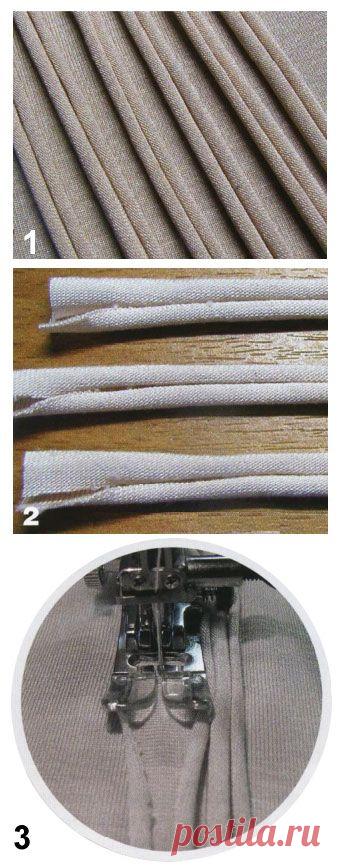 Декорирование одежды трикотажными элементамиpokroyka.ru-уроки кроя и шитья | pokroyka.ru-уроки кроя и шитья