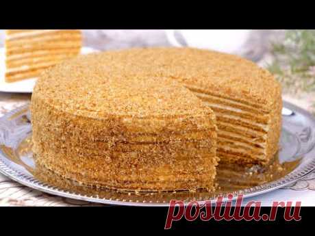 🎂ТОРТ МЕДОВИК! 🍯🐝 МЕДОВЫЙ ТОРТ ПО СЕМЕЙНОМУ РЕЦЕПТУ!🍰