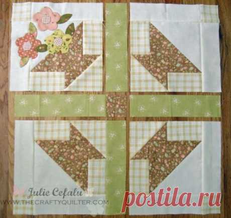 May Day Basket Wallhanging Tutorial - Часть 3 - Уловка Quilter