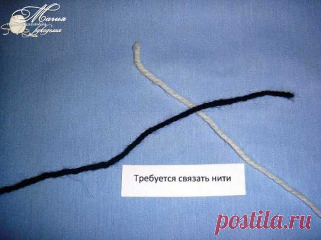 Учимся делать промышленный узелок для соединения нитей при вязании - Сам себе волшебник
