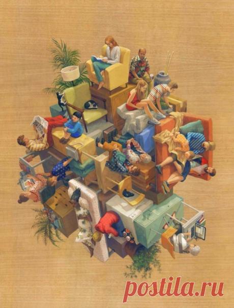 18 «антигравитационных» картин, которые можно рассматривать бесконечно