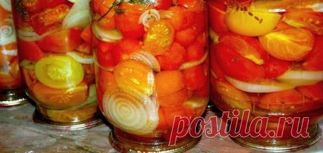 Маринованные помидоры кольцами с маслом и луком на зиму | В саду у Валентинки | Яндекс Дзен