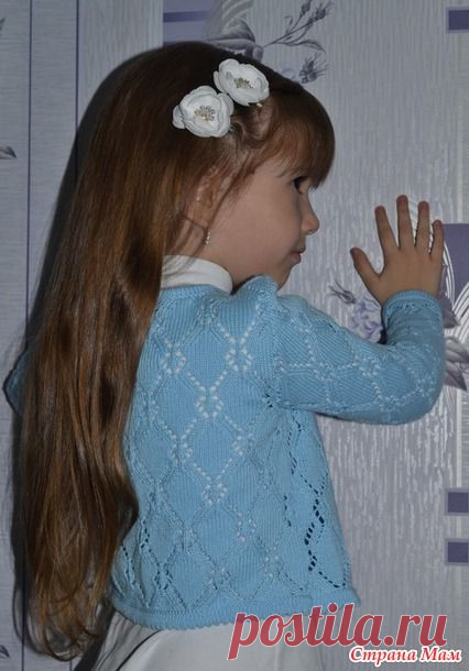 Ажурная кофта для девочки